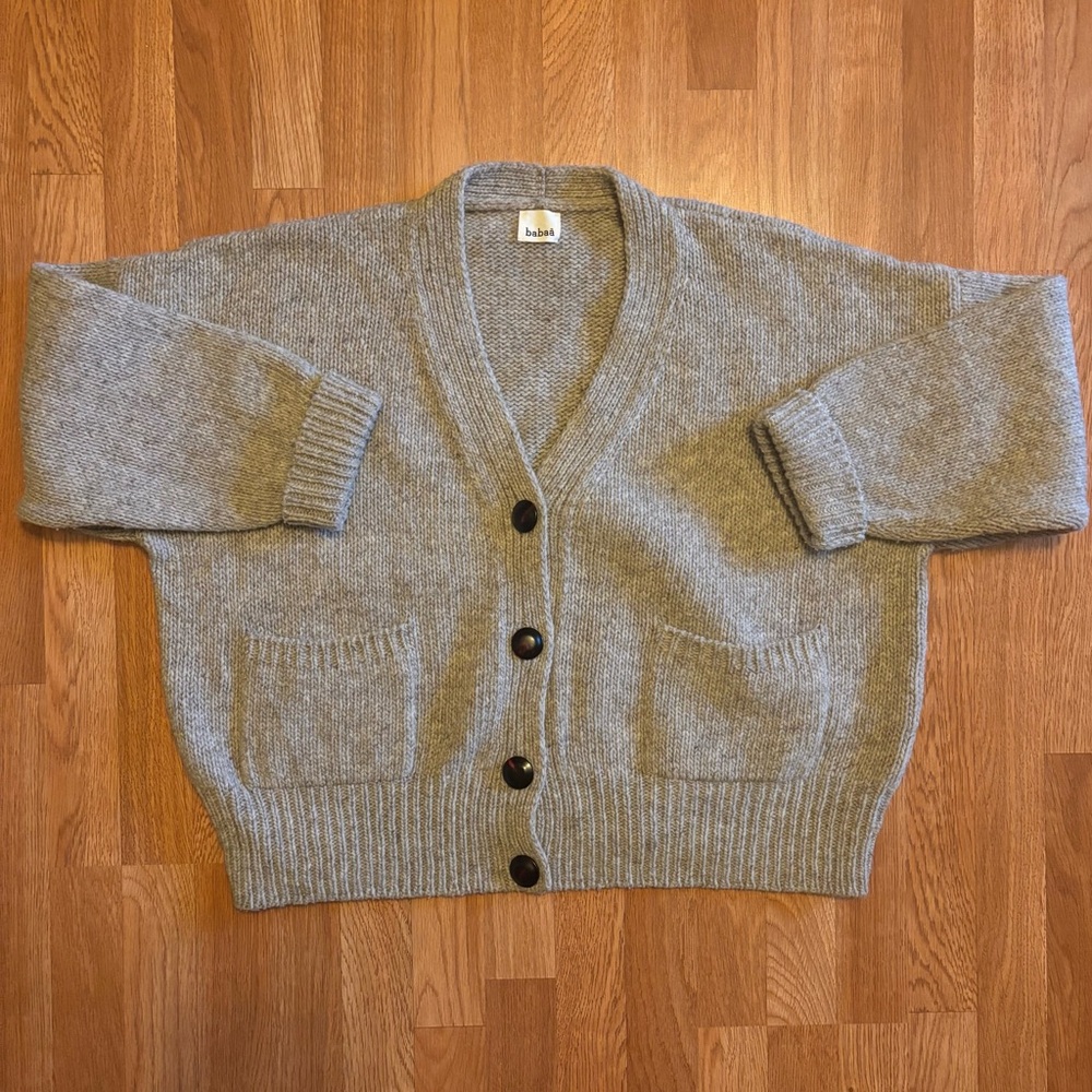 Babaa no17 Cardigan in Mist